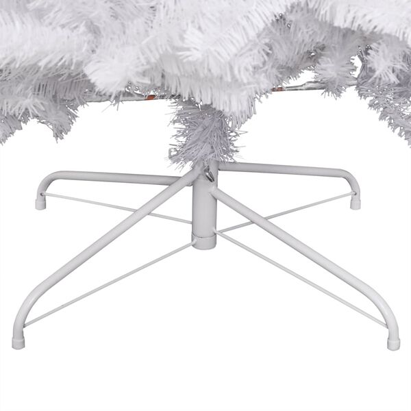 vidaXL Изкуствена коледна елха с шарнири и флокиран сняг 180 см