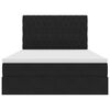 vidaXL Легло с място за съхранение и матрак Черно 140 x 190 cm Кадифе