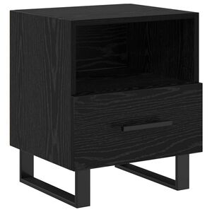 vidaXL Нощен шкаф Черния дъб 40 x 35 x 47,5 см Инженерна дървесина