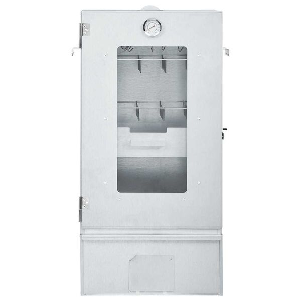 vidaXL Барбекю пещ димогенератор за студено пушене поцинкована стомана