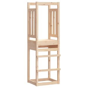 vidaXL Кула за игра 53x46,5x169 см борово дърво масив
