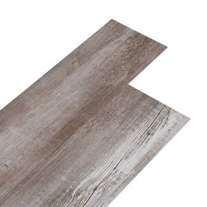 vidaXL Самозалепващи PVC дъски за под Мат кафяв дърво 30,5 x 61 см