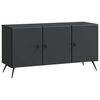 vidaXL ТВ шкаф Черно 99 x 34,5 x 50 см Инженерна дървесина