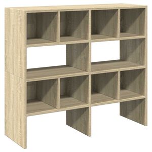 vidaXL Поставки за обувки, 2 бр, стифируеми, дъб сонома, 89,5x30x40 см