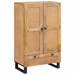 vidaXL Висок шкаф Кафяво 40 x 33 x 110 см Солидно мангово дърво