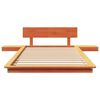 vidaXL Рамка за легло Кафяво 75 x 190 cm Дърво