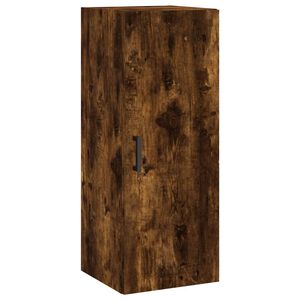 vidaXL Стенен шкаф опушен дъб 34,5x34x90 см