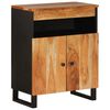 vidaXL Сайдборд с 2 врати, 60x33x75 см, акациево дърво масив
