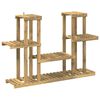 vidaXL Стойка за растения Бяло 123 x 25 x 78,5 см