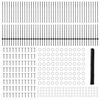 vidaXL Ограда с пост Сив 1,4 x 100 m Стомана и PVC