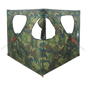 vidaXL Ловна шатра Камуфлаж 145 x 145 x 150 см Полиестер и стомана