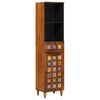 vidaXL Шкаф за баня Орех 38 x 33 x 160 см