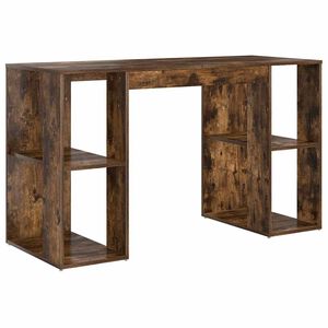 vidaXL Бюро Димян дъб Инженерна дървесина 130 x 50.5 x 75 см