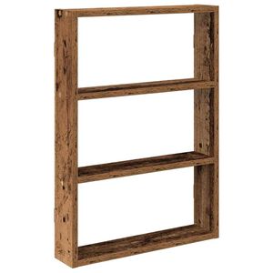 vidaXL стенна етажерка от старо дърво 43x9x60 cm Инженерна дървесина