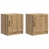 vidaXL Нощен шкаф 2 pcs Дъб артизан 43 x 34,5 x 47 см