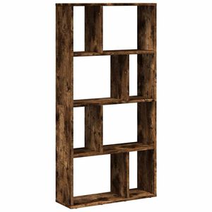 vidaXL Библиотека, опушен дъб, 60x20x120,5 см, инженерно дърво