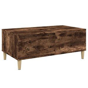 vidaXL Кафе маса, опушен дъб, 90x50x36,5 см, инженерно дърво