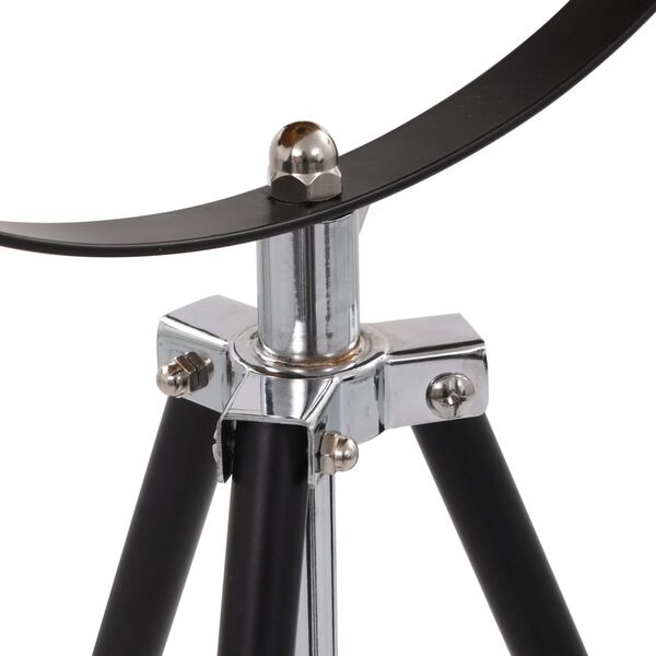 vidaXL Наземна лампа, E27, черно и златисто, 51 см