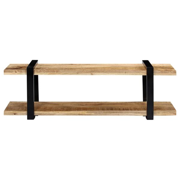 vidaXL ТВ шкаф, 130x40x40 см, мангово дърво масив