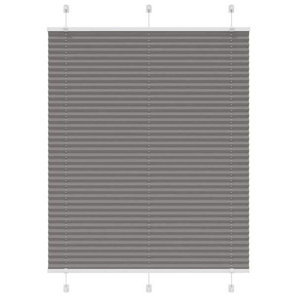 vidaXL Плисирана щора Антрацит 110x150 cm Ширина на плата 109,4 cm