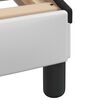 vidaXL Рамка за легло Viana с LED без матрак бяла и черно 90x190 см