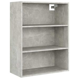 vidaXL Окачен стенен шкаф, бетонно сиво, 69,5x32,5x90 см