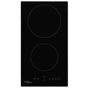 vidaXL Керамичен плот с 2 котлона, сензорен контрол, 3000 W