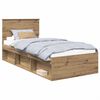 vidaXL Рамка за легло Дъб Артизан 100 x 200 cm Инженерна дървесина