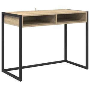 vidaXL Бюро Сонома Инженерна дървесина 100 x 50 x 75 cm
