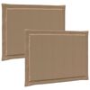 vidaXL Възглавници за седалки 2 pcs Полиестер Таупе 47 x 36 x 2 см
