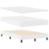 vidaXL Легло с пружинирана основа Бяло 120 x 190 cm Изкуствена