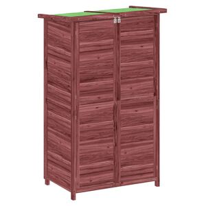 vidaXL Градинска барака за инструменти мока 83x57x140 см бор масив