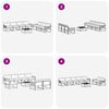 vidaXL Комплект дивани за открито 8 pcs Натурален и Бежов