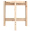 vidaXL Кафе маса, &Oslash; 42,5x45 см, борово дърво масив