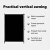 vidaXL Външна ролетна щора, 150x270 см, антрацит