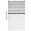 vidaXL Вертикални щори Сребрист 130 x 80 см Алуминий