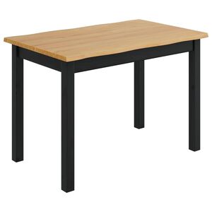 VidaXL Трапезна маса EKAI Черно 112 x 70 x 76,5 см