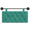 vidaXL Висяща табла Монтиране на стена Тюркоаз 100 x 55 x 7 см Кадифе