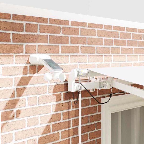 vidaXL Сгъваем навес Бяло 300 x 250 cm Полиестер и метал