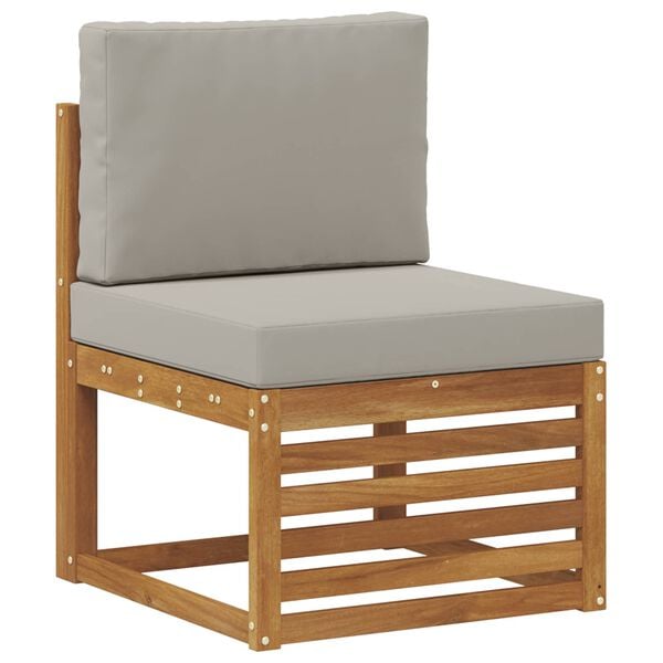 vidaXL Комплекти дивани с възглавница 6 pcs Естествено и светло сиво