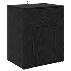 vidaXL Нощен шкаф Черния дъб 35 x 50 x 60 см Инженерна дървесина