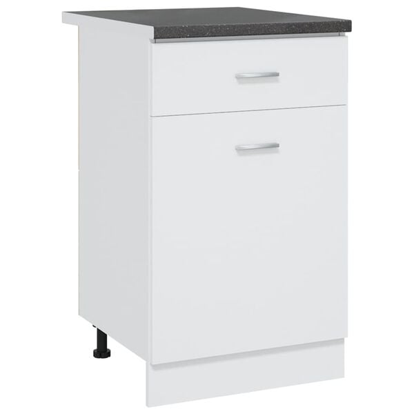 vidaXL Кухненски плот, черен с гранитна текстура, 50x60x2,8 см, ПДЧ