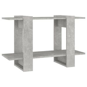vidaXL Библиотека/разделител за стая, бетонно сива, 80x30x51 см
