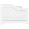 vidaXL Дневно легло с 3 чекмеджета IRUN бяло 90x200 см бор масив