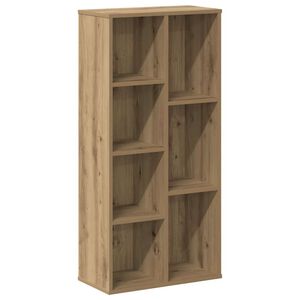 vidaXL Библиотека, дъб артизан, 50x25x105 см, инженерно дърво