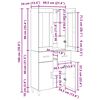 vidaXL Висок шкаф Старо дърво 69,5 x 34 x 180 см Инженерно дърво