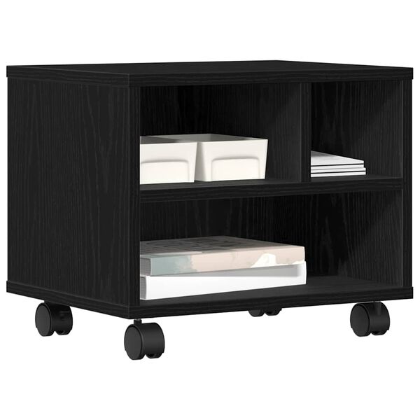 vidaXL Стойка за принтер Черния дъб 41 x 32 x 33.5 см Инженерно дърво