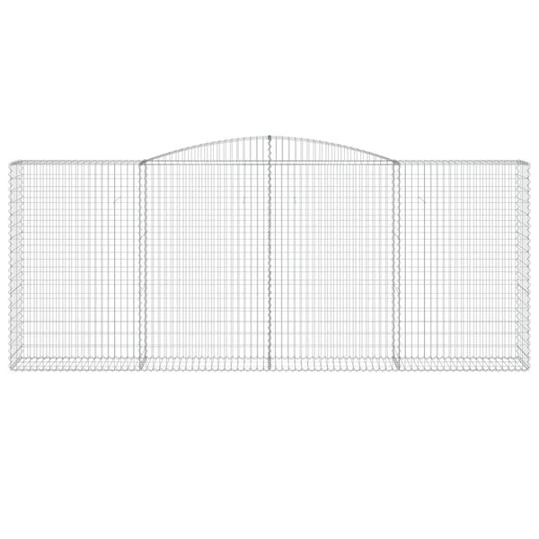 vidaXL Габионни кошници арка 15 бр 400x50x160/180см поцинковано желязо