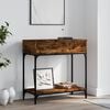 vidaXL Конзолна маса, опушен дъб, 75x34,5x75 см, инженерно дърво