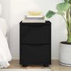 vidaXL Нощно шкафче с чекмедже Черно 30,5 x 30 x 43 см Инженерно дърво